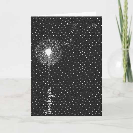 witte dandelion voor vriend kaart (Voorkant)