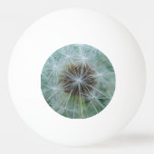 Witte dandelionpatroon pingpongbal (Achterkant)