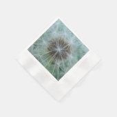 Witte dandelionpatroon servet (Hoek)