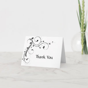 Witte dank bedankkaart