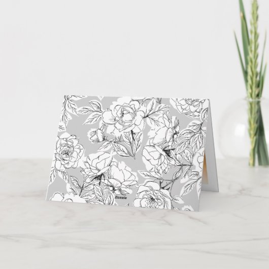 Witte Dankbare Moderne Kalligrafie Fotobruiloft Bedankkaart (Achterkant)