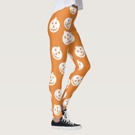 Witte de Leggings van de Confettien van O'Lantern (Rechts)
