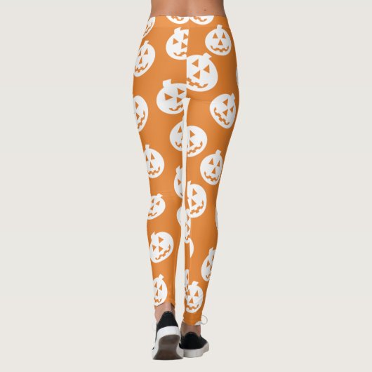 Witte de Leggings van de Confettien van O'Lantern (Achterkant)