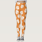 Witte de Leggings van de Confettien van O'Lantern (Voorkant)