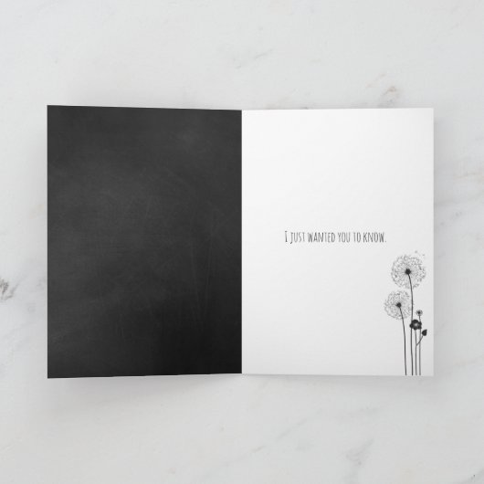 Witte deandelion bouquet op het karton kaart (Binnen)