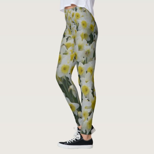 Witte deffodils leggings (Links)