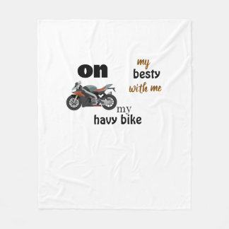 witte deken met racemotorfiets