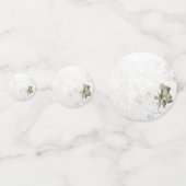Witte Delicate botanische verjaardagsfeestje confe Confetti (Voorkanten)