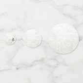 Witte Delicate botanische verjaardagsfeestje confe Confetti (Achterkanten)