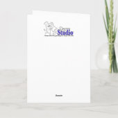 Witte Delphiniums Blank Notecard Bedankkaart (Achterkant)