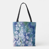 Witte Delphiniums schouderTas Tote Bag (Achterkant)