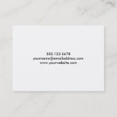 Witte Diagonale & Caleidoscopische Blauw, Groen, Visitekaartje (Achterkant)