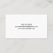 Witte Diagonale & Caleidoscopische Blauw, Groen, Visitekaartje (Achterkant)