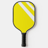 Witte diagonale strepen op de gele paddle met pick (Achterkant)