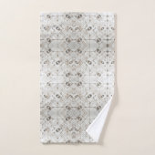 Witte diamant Mid Century Modern Handdoekenset Bad Handdoek (Handdoek)