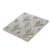 Witte Diamant Mid Century Modern  Tegeltje (Zijkant)