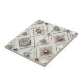 Witte Diamant Mid Century Modern Tegeltje (Zijkant)