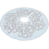 Witte Diamant op lichte Pastel Blauwe Sparkle Kerstboom Rok (Gekanteld)