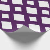 Witte diamant, Paarse grens Cadeaupapier (Hoek)