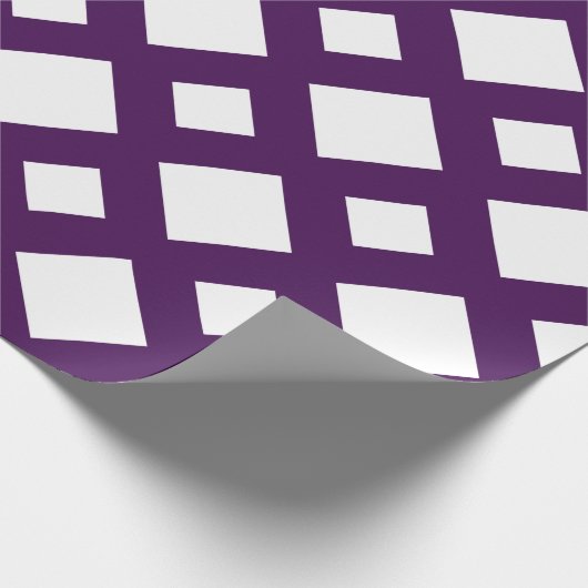 Witte diamant, Paarse grens Cadeaupapier (Hoek)