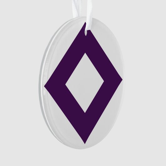 Witte diamant, Paarse grens Ornament (voorkant)