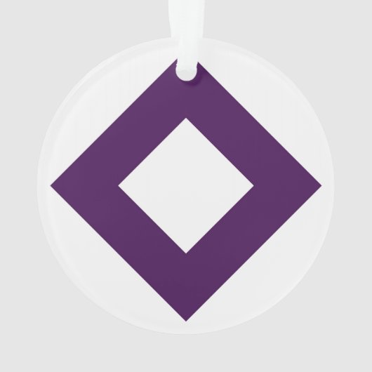 Witte diamant, Paarse grens Ornament (achterkant)