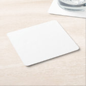 Witte Diamant Papier Onderzetter (Schuin)