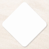Witte Diamant Papier Onderzetter (Voorkant)