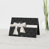 Witte Diamanten Boog Sweet 16 Kaart (Achterkant)