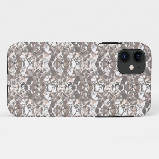 Witte diamanten Case-Mate iPhone case (Achterkant (horizontaal))