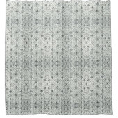 Witte Diamanten Mid Century Modern Douchegordijn (Voorkant)