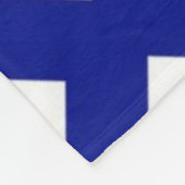 Witte diamanten op de marine fleece deken (Hoek)
