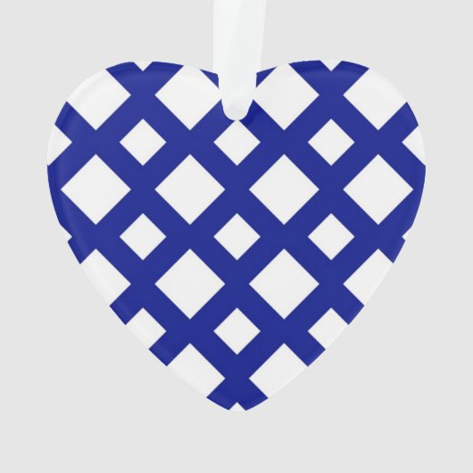 Witte diamanten op de marine ornament (achterkant)