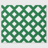 Witte diamanten op groen cadeaupapier (Vlak)