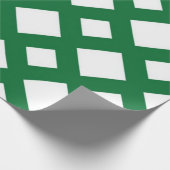 Witte diamanten op groen cadeaupapier (Hoek)