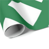 Witte diamanten op groen cadeaupapier (Rol Hoek)