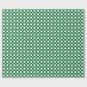 Witte diamanten op groen cadeaupapier (Vlak)
