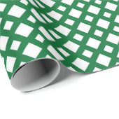 Witte diamanten op groen cadeaupapier (Rol Hoek)