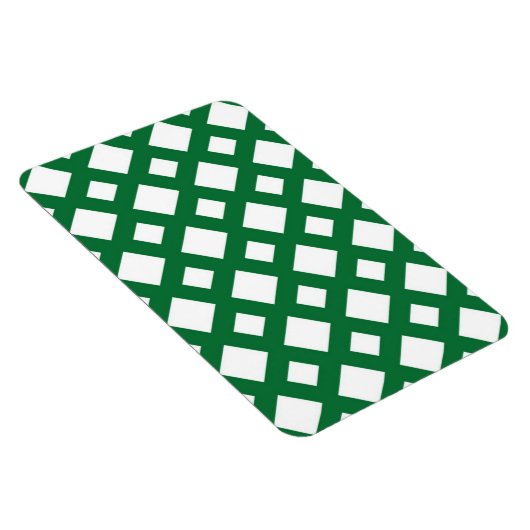 Witte diamanten op groen magneet (Rechterzijde)