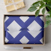 Witte diamanten op Navy Tissue Paper Tissuepapier (Geschenk)