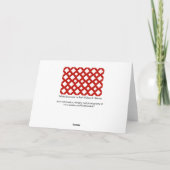 Witte diamanten op rood feestdagen kaart (Achterkant)