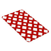 Witte diamanten op rood magneet (Rechterzijde)