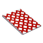 Witte diamanten op rood notitieboek (Rechterzijde)