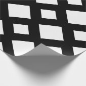Witte diamanten op zwart cadeaupapier (Hoek)