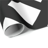 Witte diamanten op zwart cadeaupapier (Rol Hoek)