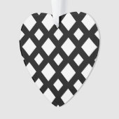 Witte diamanten op zwart ornament (voorkant)