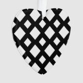 Witte diamanten op zwart ornament (voorkant)