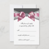 Witte Diamanten Roze Zwart RSVP (Achterkant)