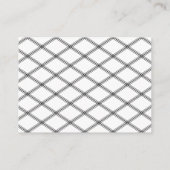 Witte Diamanten Tempel Afdichting Uitnodiging Informatiekaartje (Achterkant)