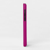Witte Diamanten Vlinder, Script Naam, Diep Fuchsia Case-Mate iPhone Case (Achterkant/links)